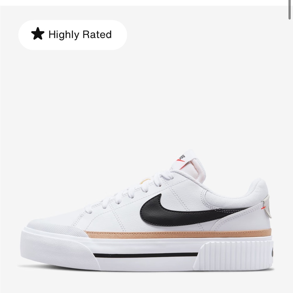 Nike Court Legacy Lift - Navy and White